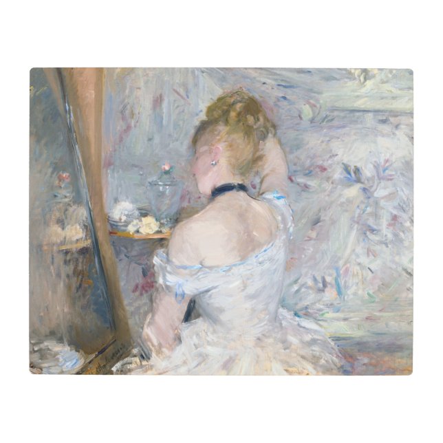 Impresión En Metal Berthe Morisot - Mujer en su retrete (Anverso)