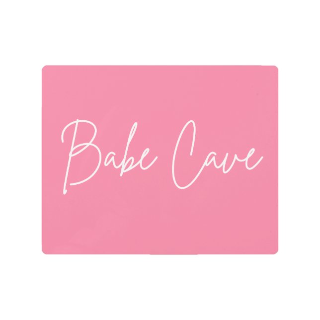 Impresión En Metal Bienvenidos a la CUEVA DE BABE (Anverso)