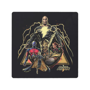 Impresión En Metal Black Adam Triangular Group Graphic