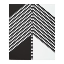 Impresión En Metal Black and White Geometric Fuses Rhythm