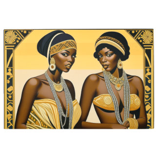 Impresión En Metal Black Art Deco Beauties Harlem Renaissance