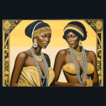 Impresión En Metal Black Art Deco Beauties Harlem Renaissance<br><div class="desc">El arte dentro de las "Bellezas del Art Deco Negro" rinde homenaje a la rica historia del Art Deco y añade un toque contemporáneo y culturalmente resonante. Audaces y empoderadoras, estas obras de arte capturan la esencia de la belleza negra con un estilo moderno y distintivo. El uso de tonos...</div>