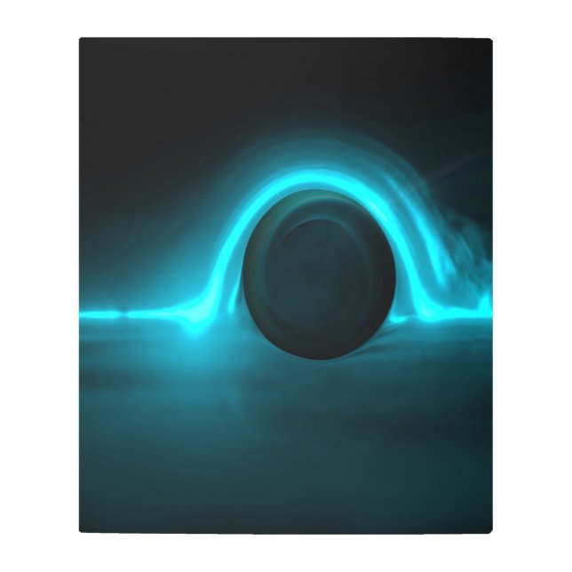 Impresión En Metal Blue Horizon Blackhole Metalizado Wall Art (Anverso)