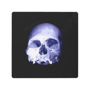Impresión En Metal Blue Skull