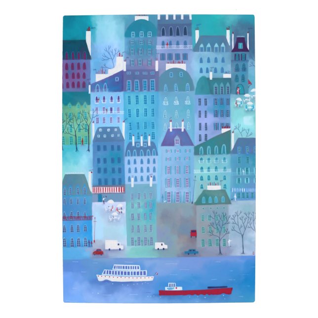 Impresión En Metal Blues de París (Anverso)