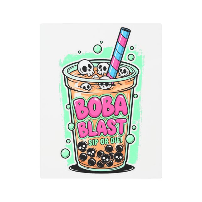 Impresión En Metal Boba Blast – Sip or Die!  (Anverso)