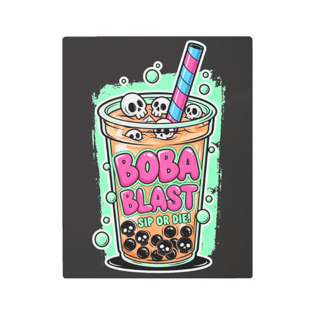 Impresión En Metal Boba Blast – Sip or Die!  (Anverso)