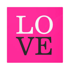 Impresión En Metal Boda de amor de fondo de Rosa