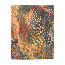 Impresión En Metal Boho Botanical Earthy Floral