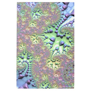 Impresión En Metal Boho Hippie Groovy brillante fractal arcoiris colo