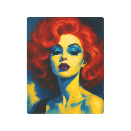 Impresión En Metal Bold Pop Art Woman Metal Print