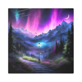 Impresión En Metal Bosque encantado