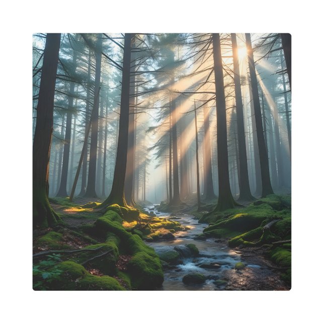 Impresión En Metal Bosque Susurrante (Anverso)