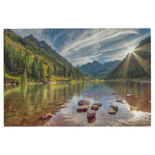 Impresión En Metal Bosques   Maroon Bells Colorado