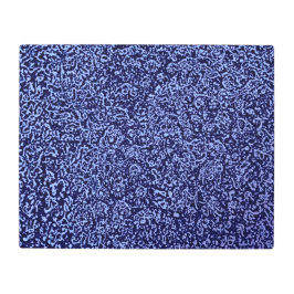 Impresión En Metal Botanical Pattern in Blue 1