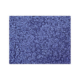 Impresión En Metal Botanical Pattern in Blue 1