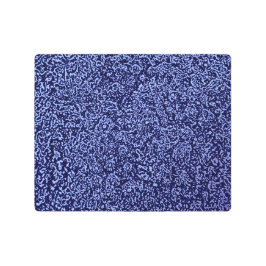 Impresión En Metal Botanical Pattern in Blue 1