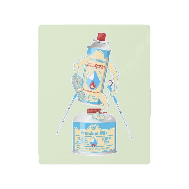 Impresión En Metal Botes de gas para la cocina del campamento excursi (Anverso)