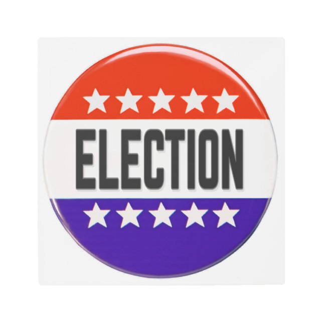 Impresión En Metal botón Elección (Anverso)