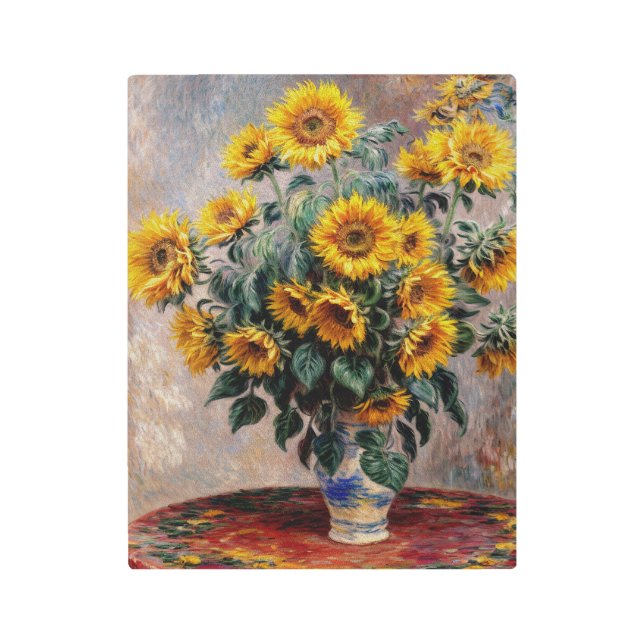 Impresión En Metal Bouquet de girasoles (Anverso)