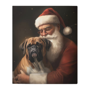 Impresión En Metal Boxeador con Navidades festivos de Santa Claus