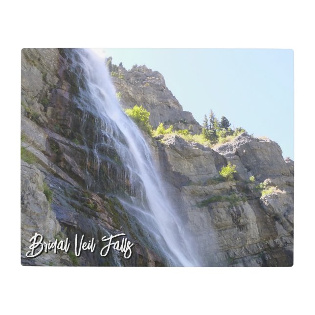 Impresión En Metal Bridal Veil Falls  Metal Print (Anverso)
