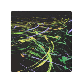 Impresión En Metal Bright Abstract Waves