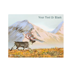 Impresión En Metal Brooks Range Caribou