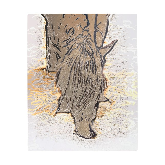 IMPRESIÓN EN METAL BROWN HORSE (Anverso)