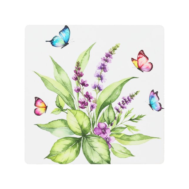 Impresión En Metal Buddleja flowers (Anverso)