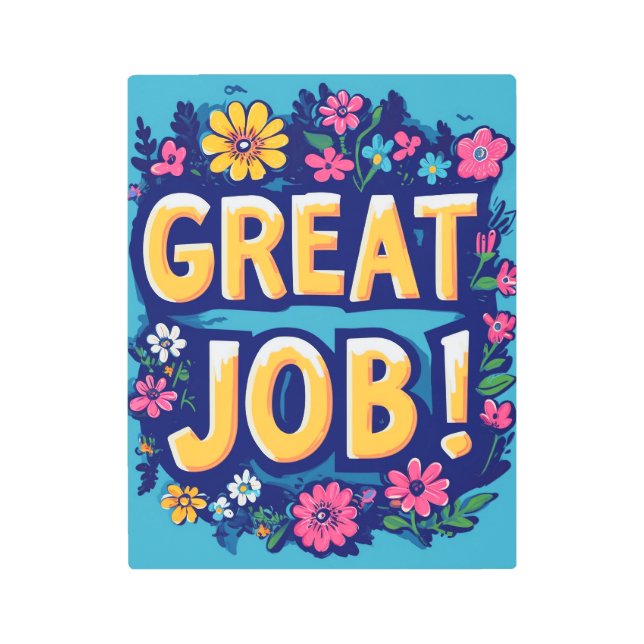 Impresión En Metal "¡Buen trabajo!" (Anverso)