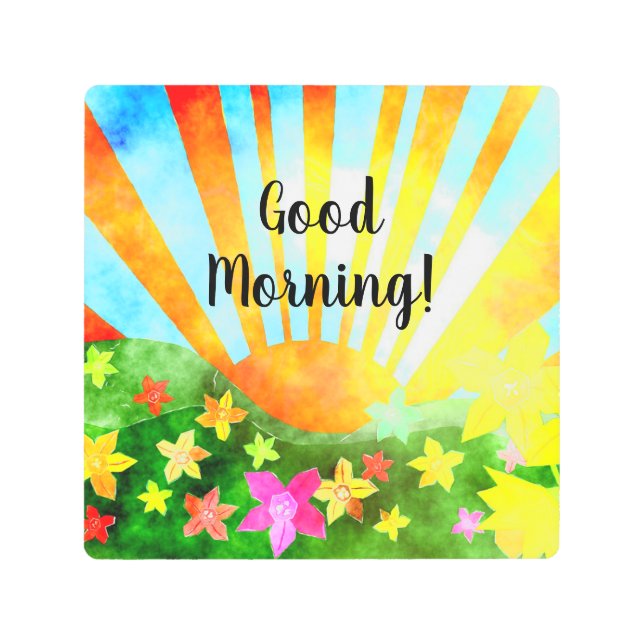Impresión En Metal ¡Buenos días! Sunny Day Boho  (Anverso)
