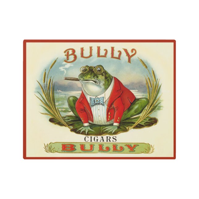 Impresión En Metal Bully Cigar Box Design (Anverso)