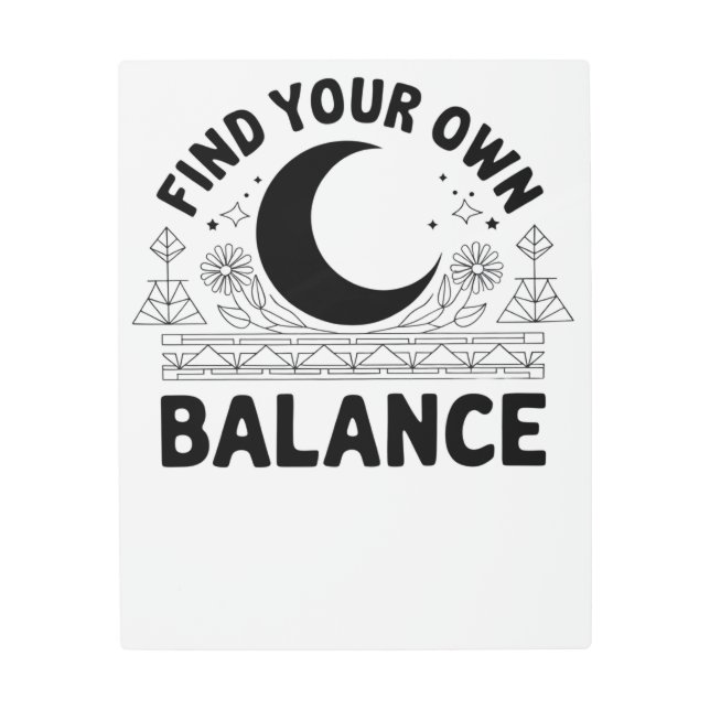 Impresión En Metal Buscar su propio saldo (Anverso)