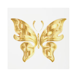 IMPRESIÓN EN METAL BUTTERFLY DE GOLDEN