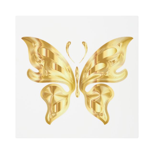 IMPRESIÓN EN METAL BUTTERFLY DE GOLDEN (Anverso)