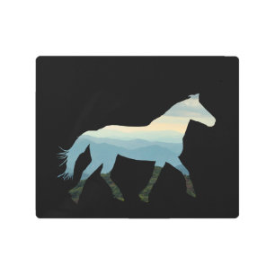 Impresión En Metal Caballo Blue Ridge