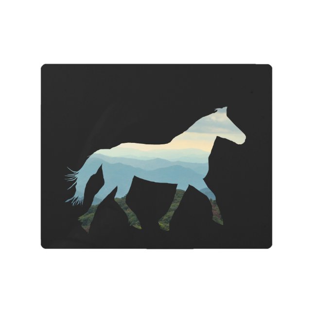 Impresión En Metal Caballo Blue Ridge (Anverso)