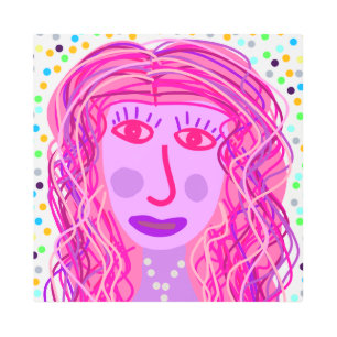 Impresión En Metal Cabello: Un retrato abstracto