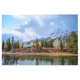 Impresión En Metal Cabina en los bosques