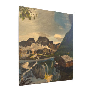 Impresión En Metal Cabina en Mountain Lake, por Gary Poling