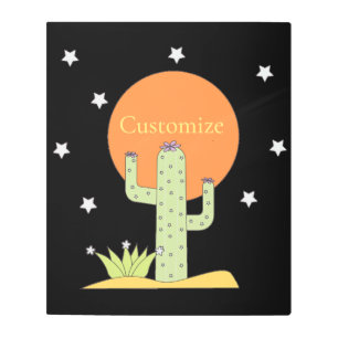 Impresión En Metal Cactus del desierto Sun Thunder_Cove