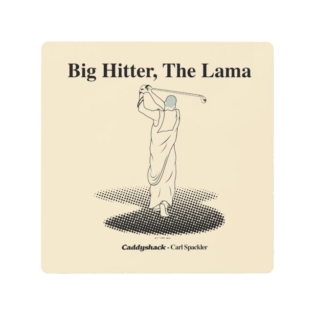 Impresión En Metal Caddyshack | Big Hitter, El Lama (Anverso)