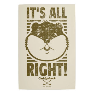 Impresión En Metal Caddyshack   ¡Está bien!