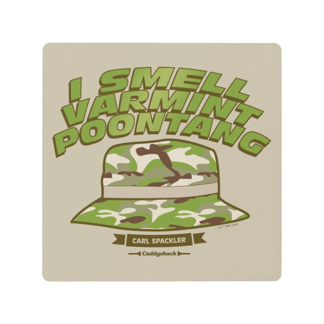 Impresión En Metal Caddyshack | Varmint Poontang (Anverso)