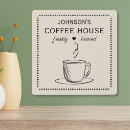 Impresión En Metal Café estilo casa de campo