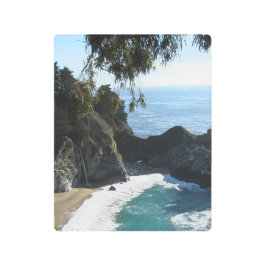 Impresión En Metal cala costera con cascada - océano