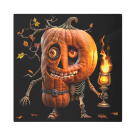 Impresión En Metal Calabaza de Halloween