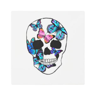 Impresión En Metal Calavera de flauta