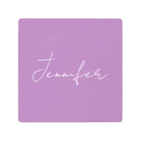 Caligrafía Elegante Lavanda Llanura Nombre simple